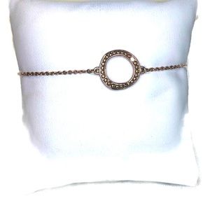 ADORE Crystal Circle Rose Gold Bracelet
